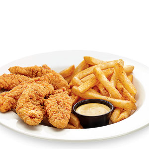 Chicken Strips With French Fries