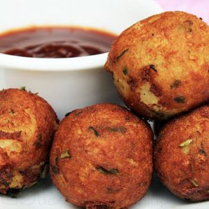 Cheese Balls with French Fries