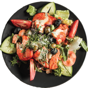 PrawnsTikka Salad